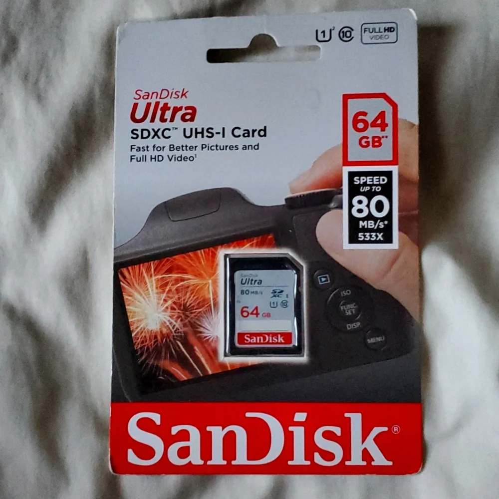 SanDisk Ultra SDXC UHS-I Card 80x 64Gb Memory Card